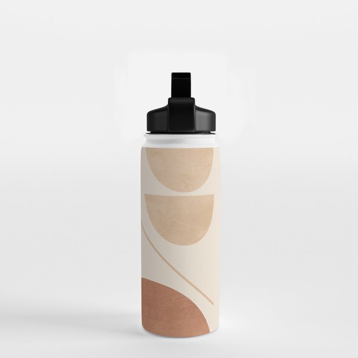 Modern Abstract Minimal Shapes 222 Water Bottle Gallery Image 2