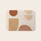 Modern Abstract Minimal Shapes 222 Bath Mat Gallery Image 1