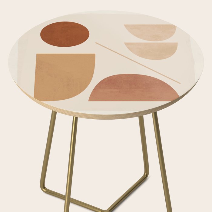 Modern Abstract Minimal Shapes 222 Side Table Gallery Image 2