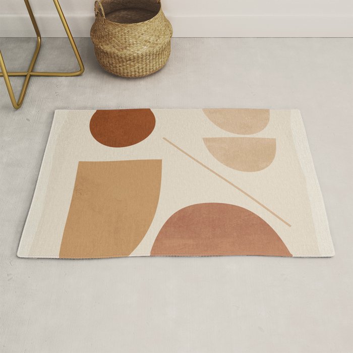 Modern Abstract Minimal Shapes 222 Rug Gallery Image 1