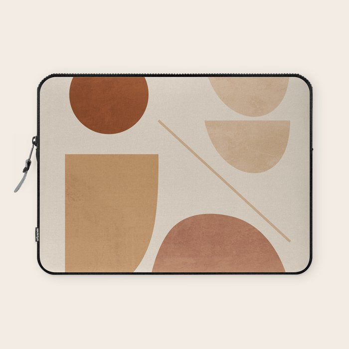 Modern Abstract Minimal Shapes 222 Laptop Sleeve Gallery Image 1
