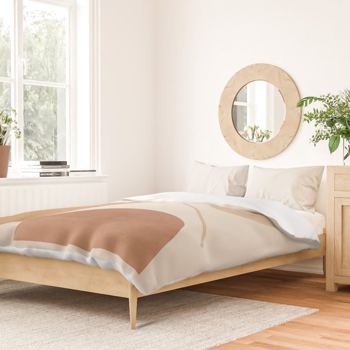 Modern Abstract Minimal Shapes 222 Duvet Cover Gallery Image 2