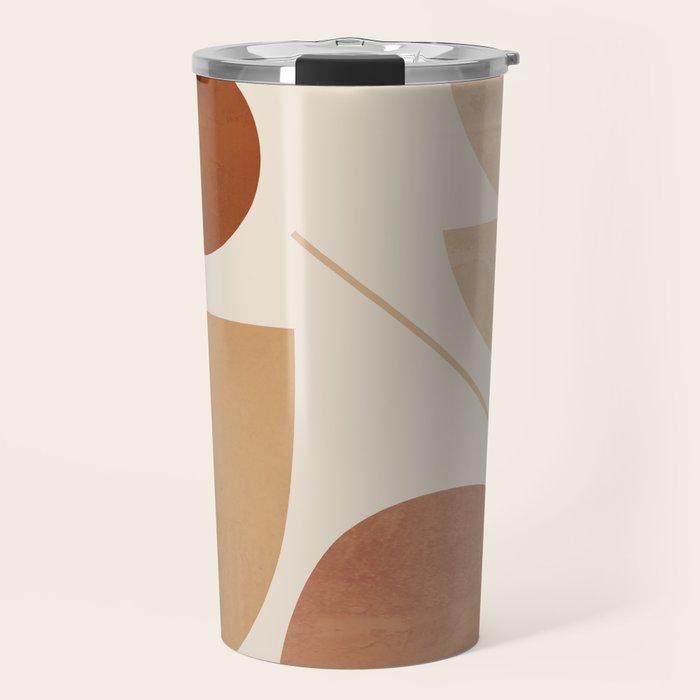 Modern Abstract Minimal Shapes 222 Travel Mug Gallery Image 1