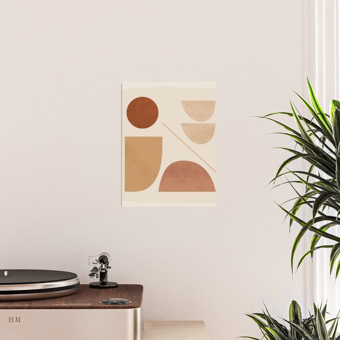 Modern Abstract Minimal Shapes 222 Poster Gallery Image 2