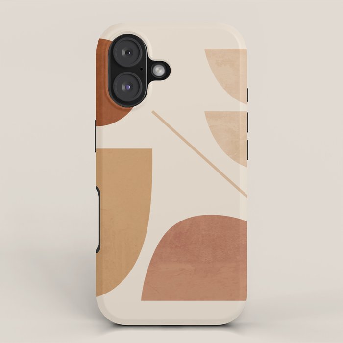 Modern Abstract Minimal Shapes 222 iPhone Case Gallery Image 1