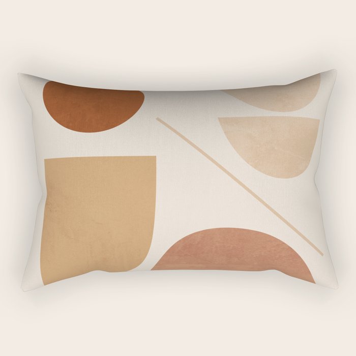 Modern Abstract Minimal Shapes 222 Rectangular Pillow Gallery Image 1