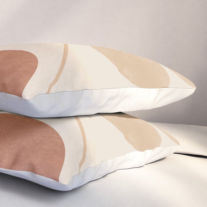 Modern Abstract Minimal Shapes 222 Pillow Sham Gallery Image 3
