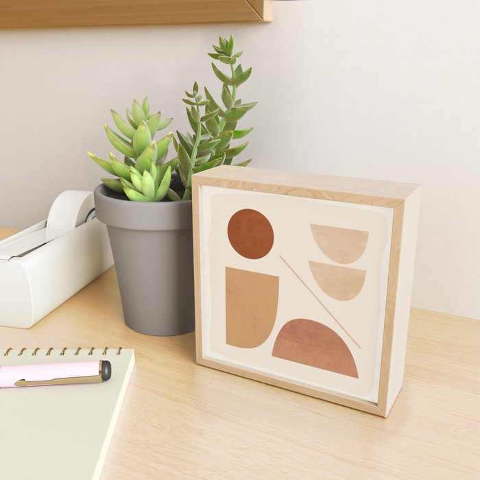 Modern Abstract Minimal Shapes 222 Mini Art Print Gallery Image 2