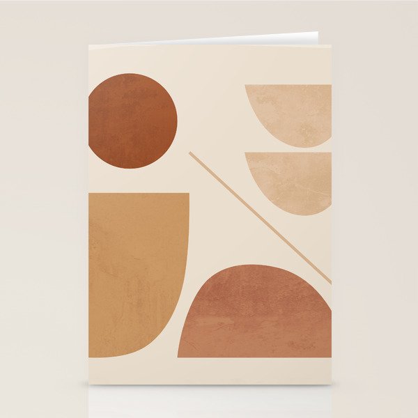 Modern Abstract Minimal Shapes 222 Stationery Card Gallery Image 2