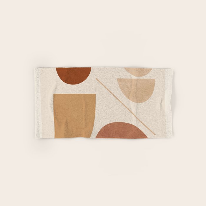 Modern Abstract Minimal Shapes 222 Bath Towel Gallery Image 1