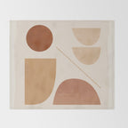 Modern Abstract Minimal Shapes 222 Throw Blanket Gallery Image 2