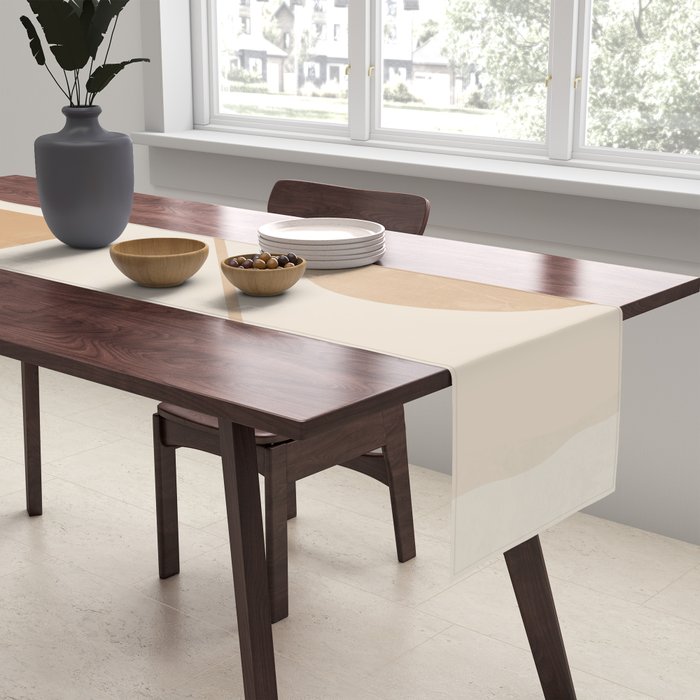 Modern Abstract Minimal Shapes 222 Table Runner Gallery Image 2