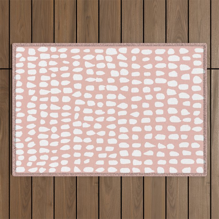 Dots (Pink) Outdoor Rug Gallery Image 1
