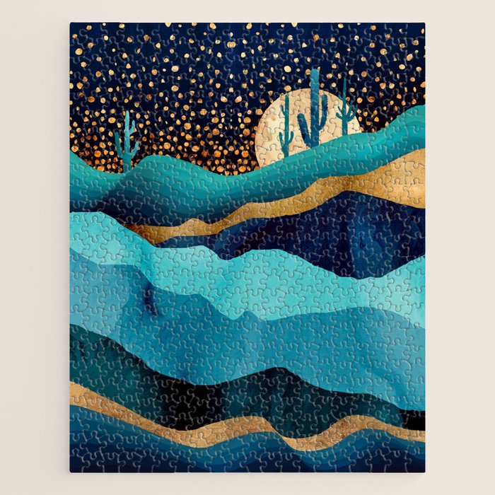 Indigo Desert Night Jigsaw Puzzle Gallery Image 1