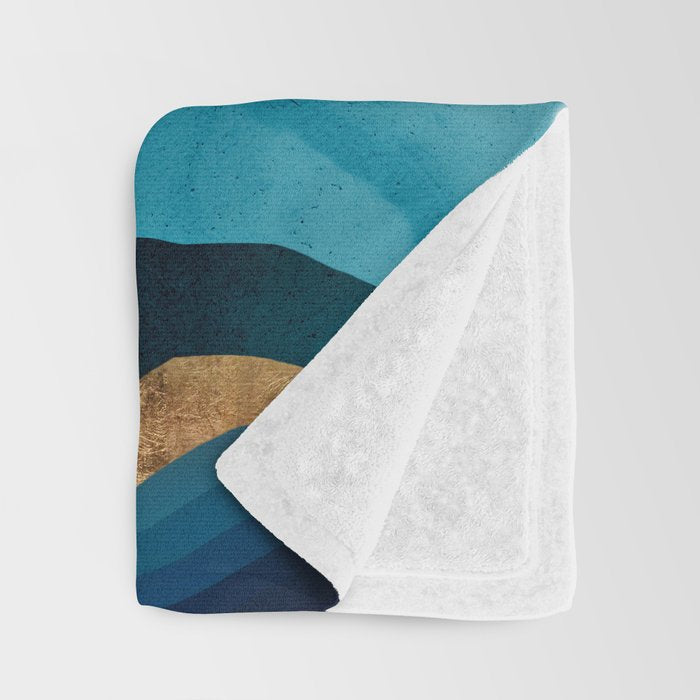 Indigo Desert Night Throw Blanket Gallery Image 3