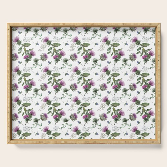 Scottish Thistle Serving Tray Gallery Image 1