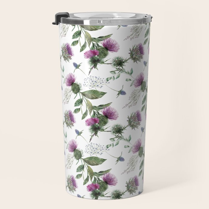 Scottish Thistle Travel Mug Gallery Image 3