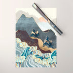 Metallic Waves Wrapping Paper Gallery Image 1