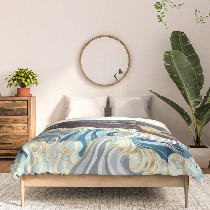 Metallic Waves Comforter Gallery Image 3