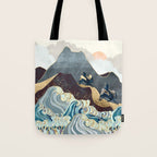 Metallic Waves Tote Bag Gallery Image 1