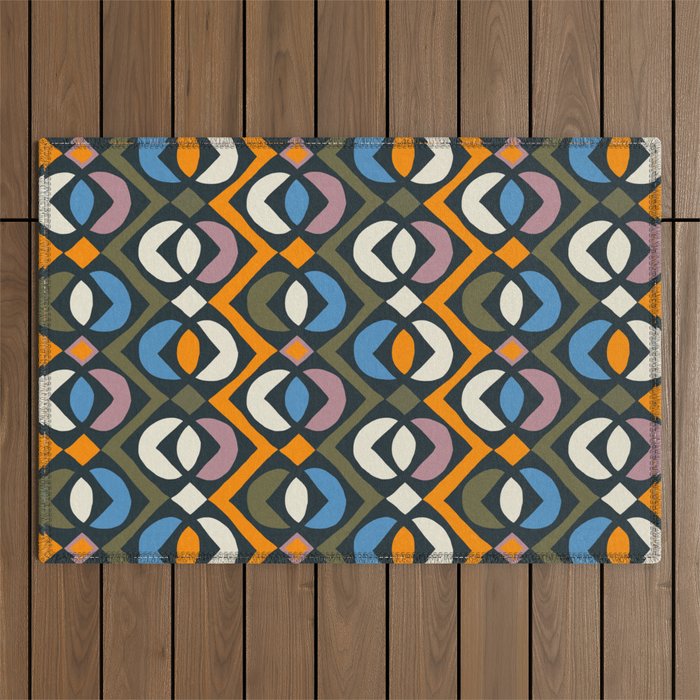 Simple Hand-cut Pattern #2 Outdoor Rug Gallery Image 1