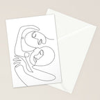 Line Faces 03 Stationery Card Gallery Image 2