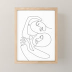 Line Faces 03 Mini Art Print Gallery Image 1