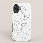 Line Faces 03 iPhone Case Gallery Image 1