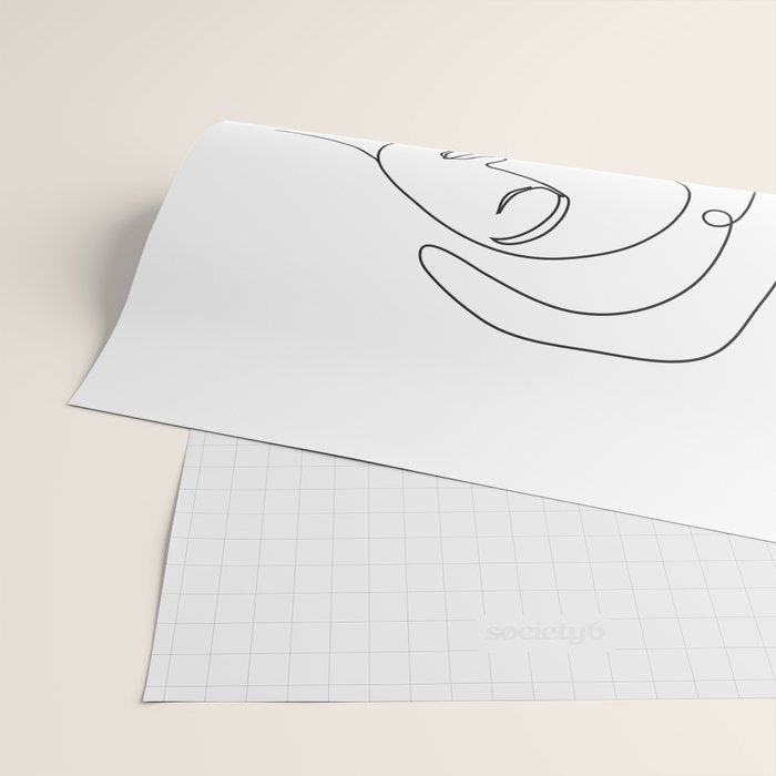 Line Faces 03 Wrapping Paper Gallery Image 2