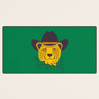 Leafy Cowgirl Cheetah Desk Mat Gallery Image 3