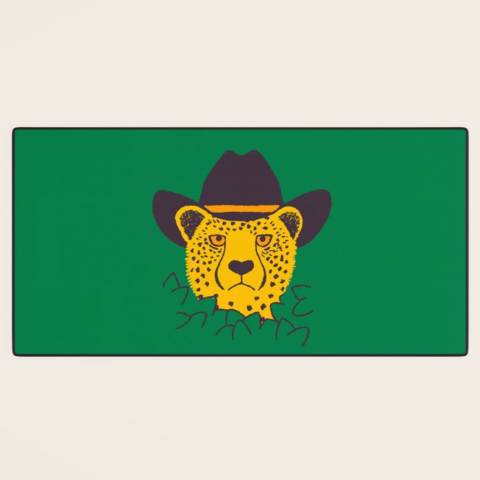Leafy Cowgirl Cheetah Desk Mat Gallery Image 3