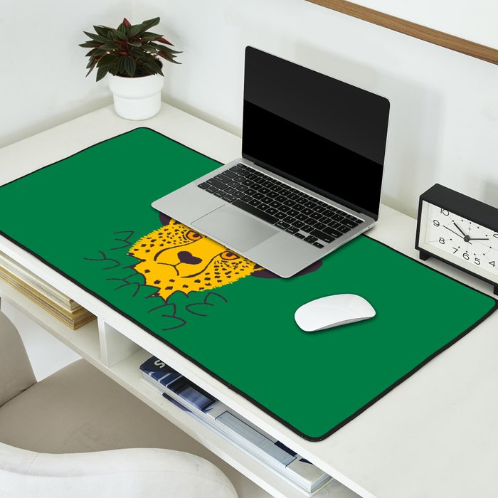 Leafy Cowgirl Cheetah Desk Mat Gallery Image 2