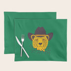 Leafy Cowgirl Cheetah Placemat Gallery Image 1
