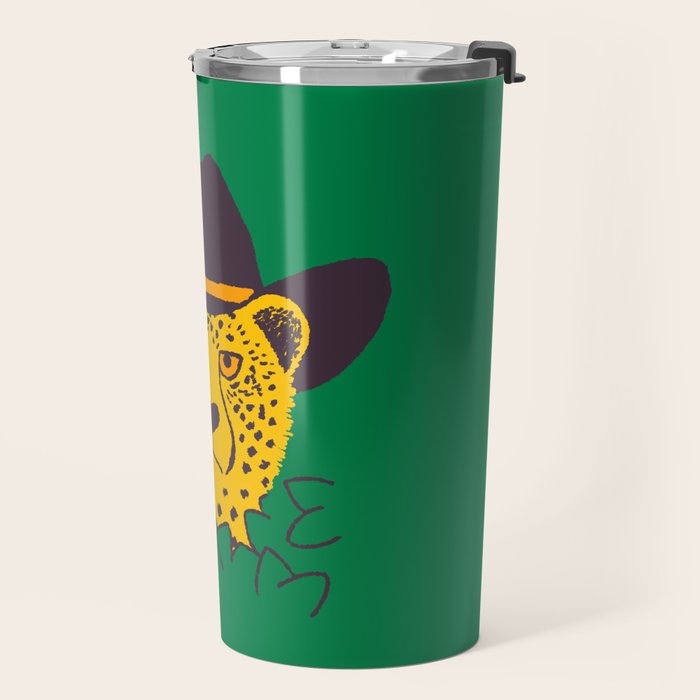 Leafy Cowgirl Cheetah Travel Mug Gallery Image 2
