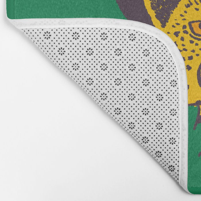 Leafy Cowgirl Cheetah Bath Mat Gallery Image 2