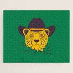 Leafy Cowgirl Cheetah Jigsaw Puzzle Gallery Image 1