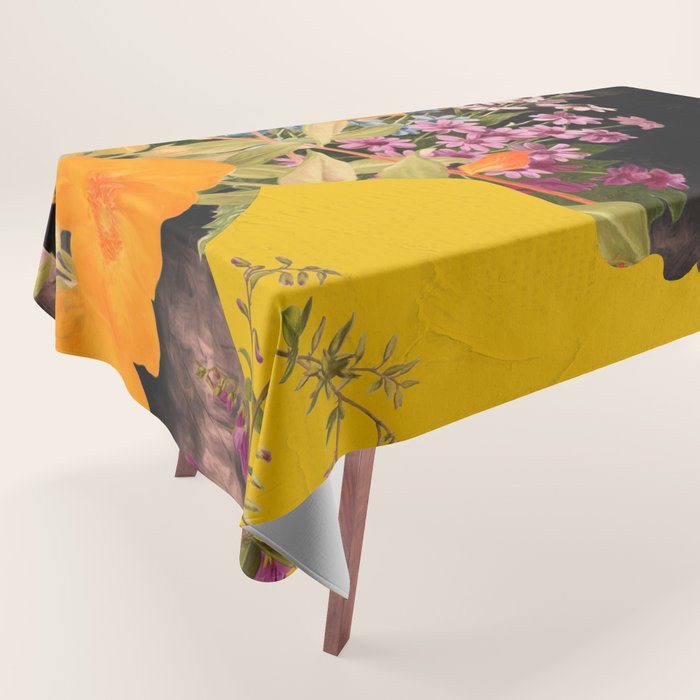 Floral Portrait 19 Tablecloth Gallery Image 1