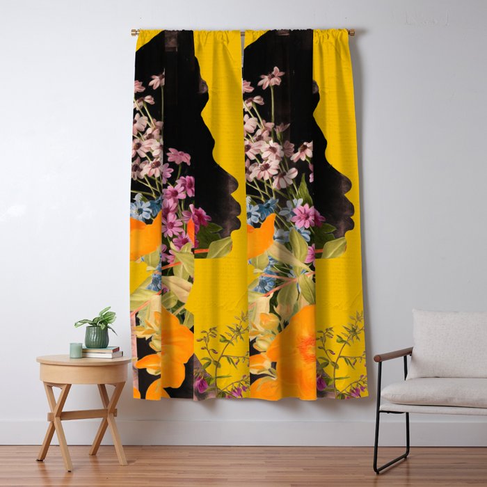 Floral Portrait 19 Window Curtain Gallery Image 5