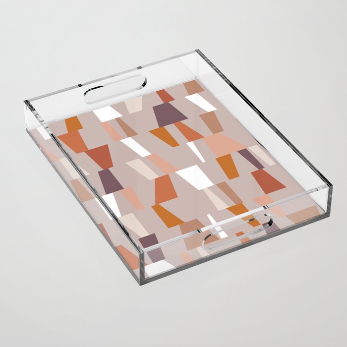 Neutral Geometric 03 Acrylic Tray Gallery Image 1