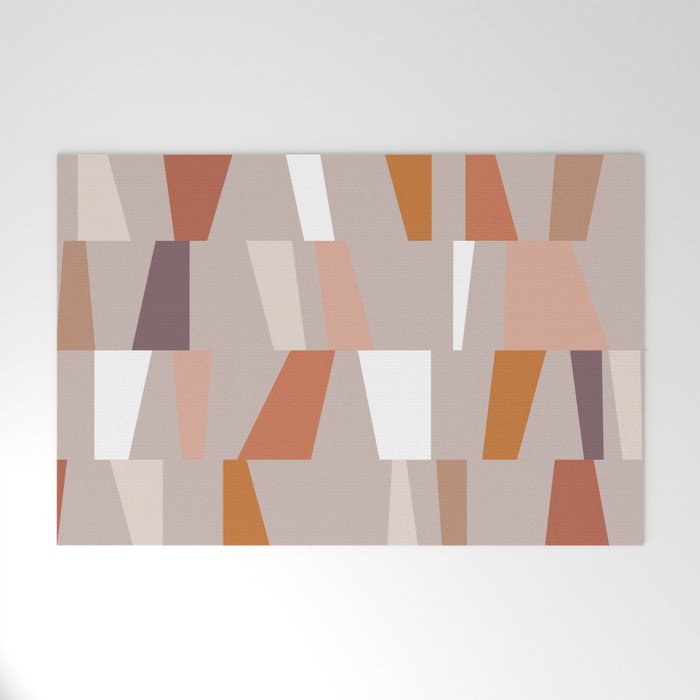 Neutral Geometric 03 Welcome Mat Gallery Image 1