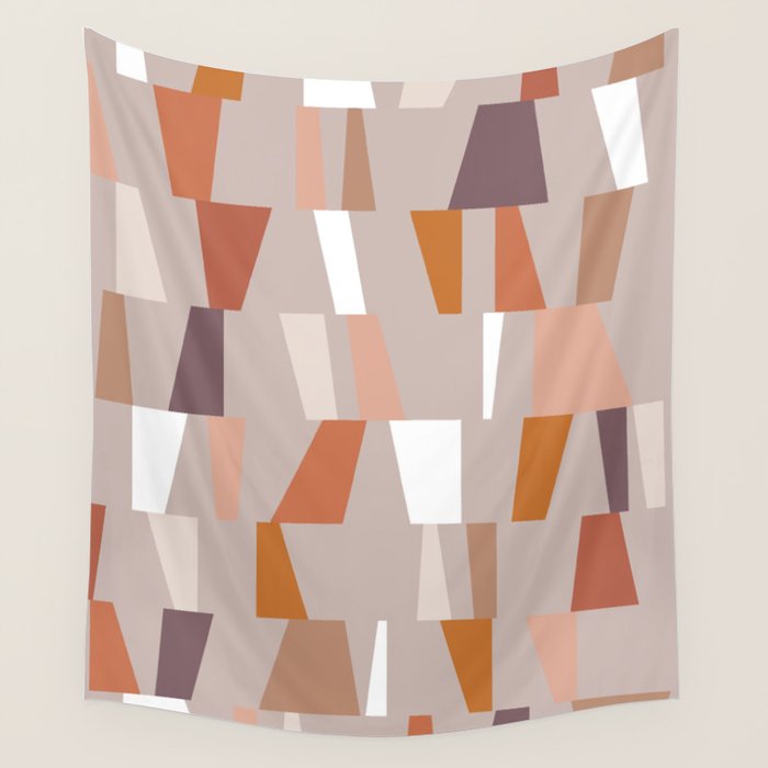 Neutral Geometric 03 Wall Tapestry Gallery Image 4