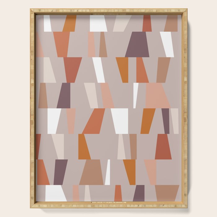 Neutral Geometric 03 Serving Tray Gallery Image 1