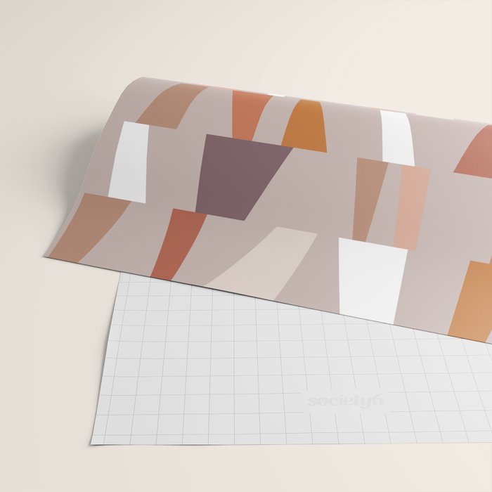 Neutral Geometric 03 Wrapping Paper Gallery Image 2