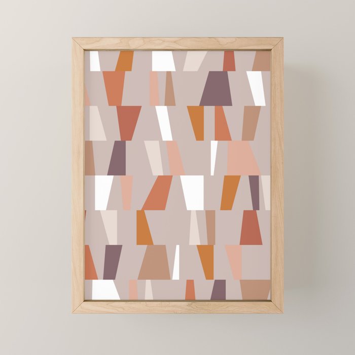 Neutral Geometric 03 Mini Art Print Gallery Image 1