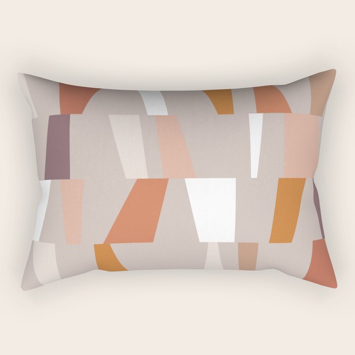 Neutral Geometric 03 Rectangular Pillow Gallery Image 2