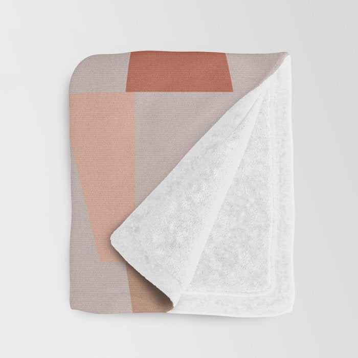 Neutral Geometric 03 Throw Blanket Gallery Image 3