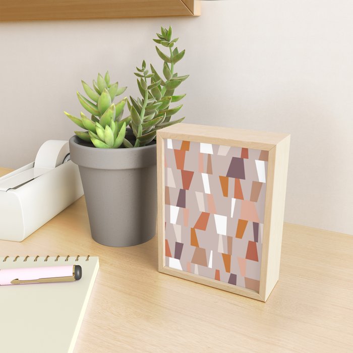 Neutral Geometric 03 Mini Art Print Gallery Image 2