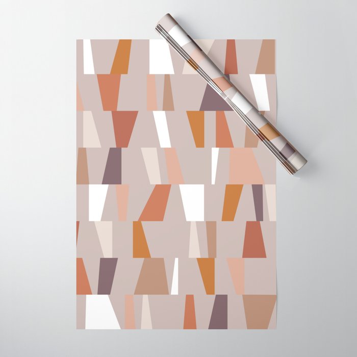 Neutral Geometric 03 Wrapping Paper Gallery Image 1