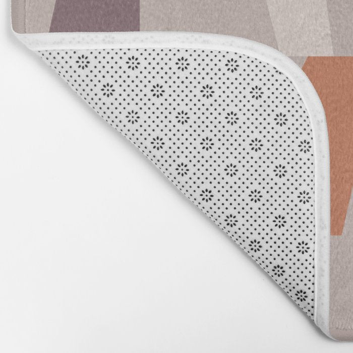 Neutral Geometric 03 Bath Mat Gallery Image 2