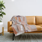 Neutral Geometric 03 Throw Blanket Gallery Image 1